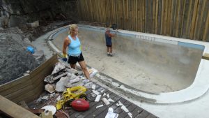 11b - pool renovation. pool painting - residential - sydney NS