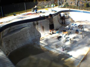 12d - pool renovation. pool painting - residential - sydney NS