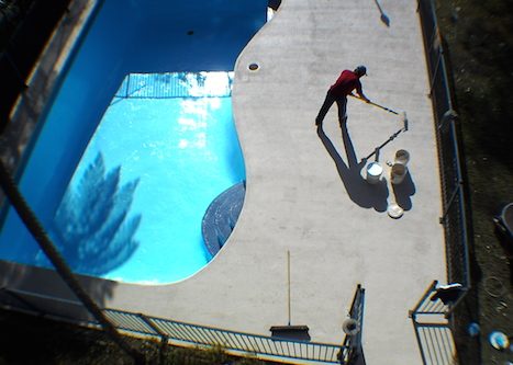 12k - pool renovation. pool painting - residential - sydney NS