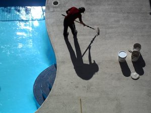 12o - pool renovation. pool painting - residential - sydney NS