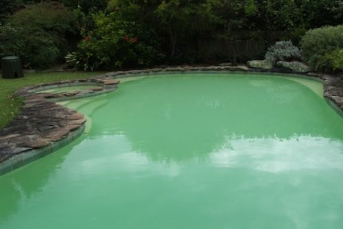 4b - pool renovation. pool painting