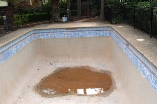 5b - pool renovation. pool painting