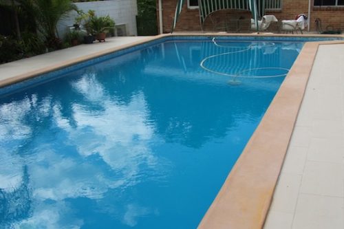 6a - pool renovation. pool painting